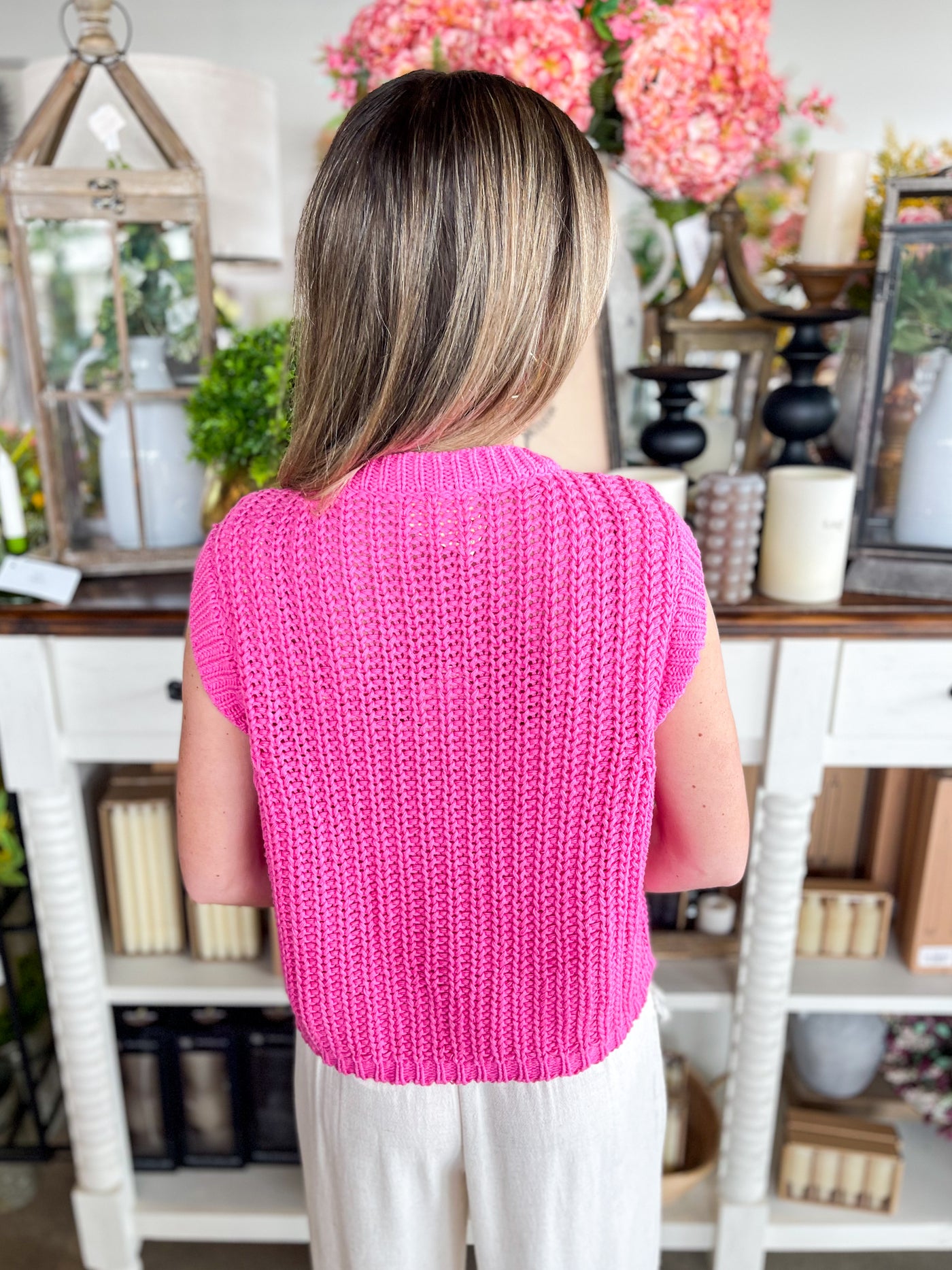 Hot Pink Tabi Vest