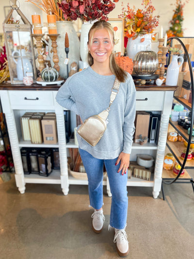 Heather Grey Sheree Woman’s Top