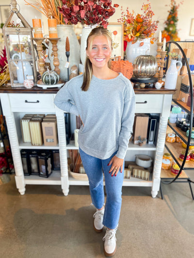 Heather Grey Sheree Woman’s Top