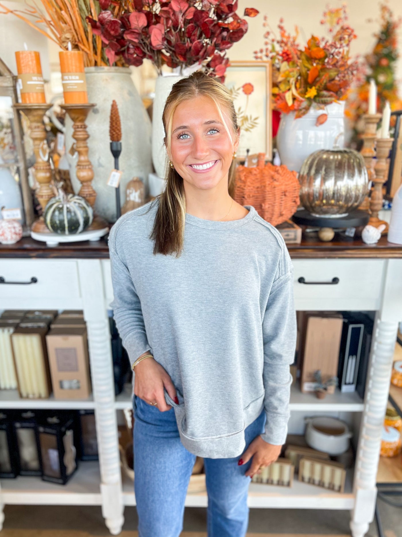 Heather Grey Sheree Woman’s Top