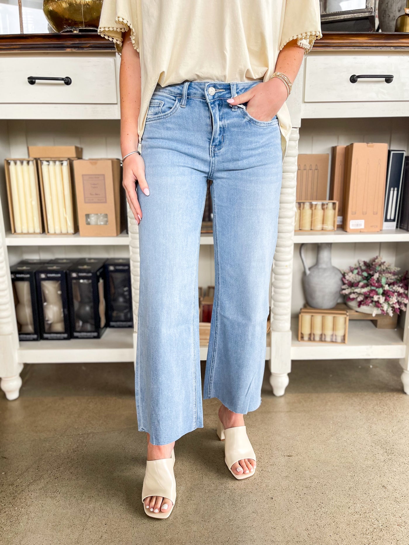Vervet Olivia Ben Rinnes Wide Leg Jeans