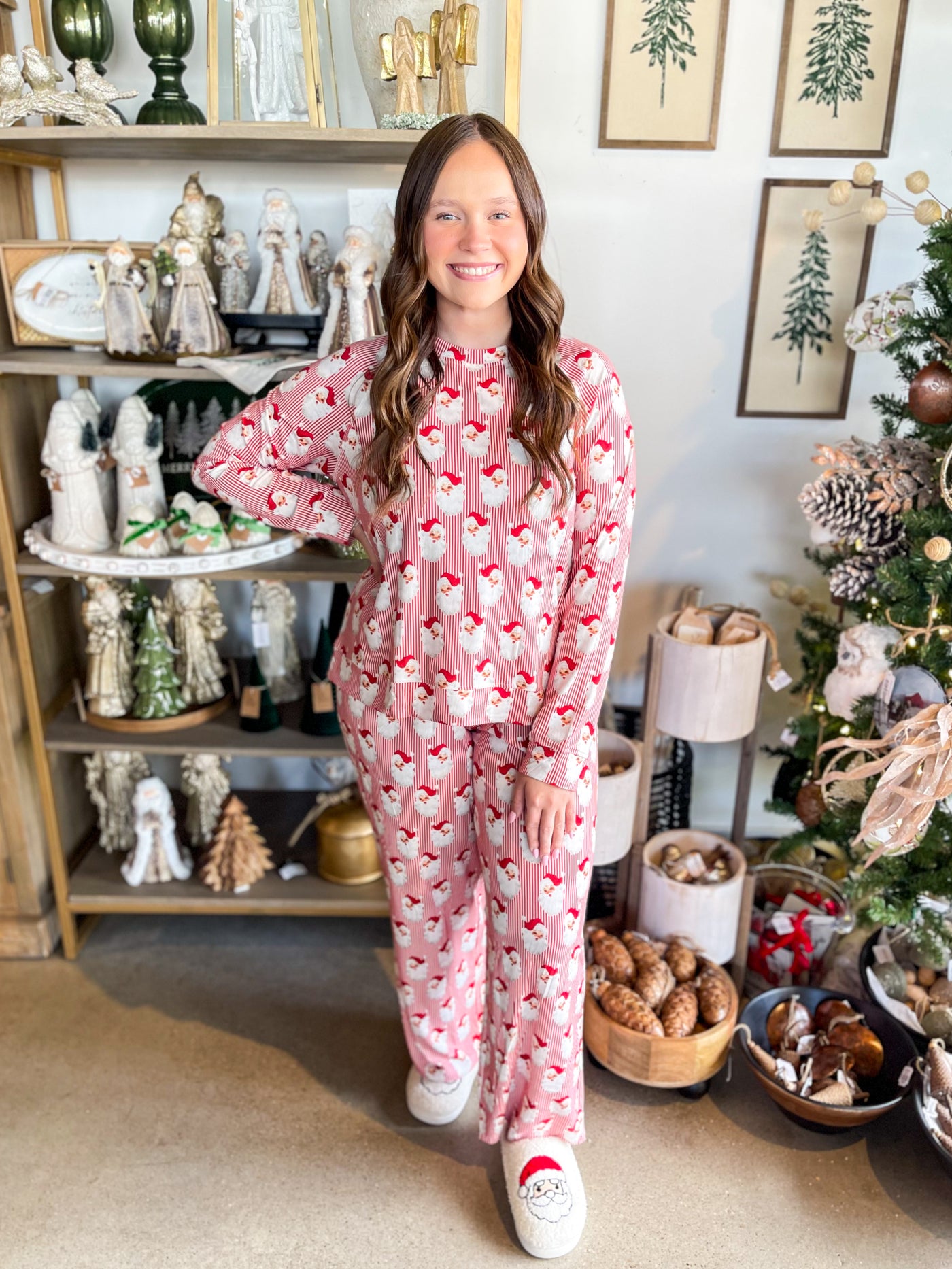 Annie Woman’s Santa Baby Red PJ Set