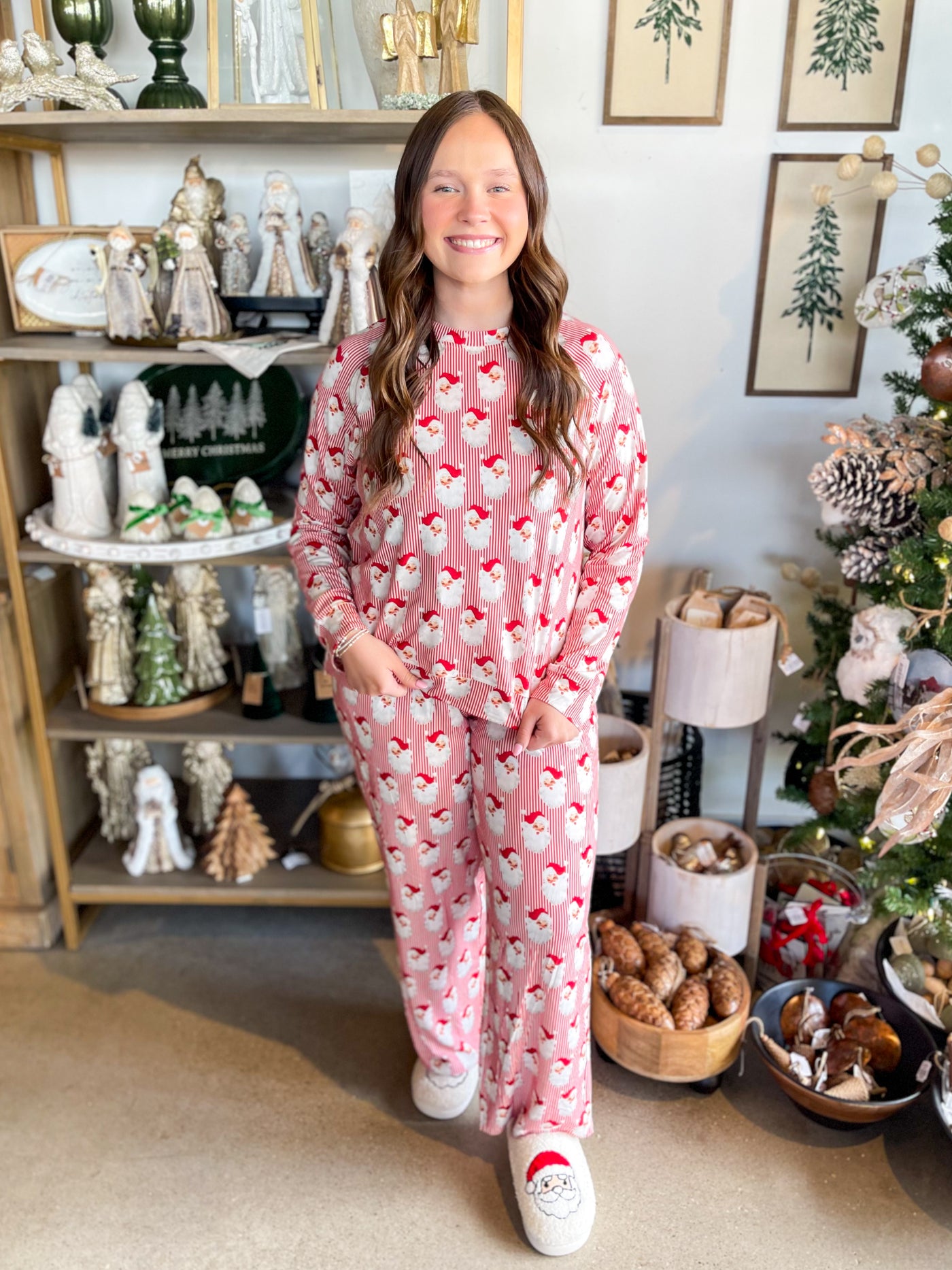 Annie Woman’s Santa Baby Red PJ Set