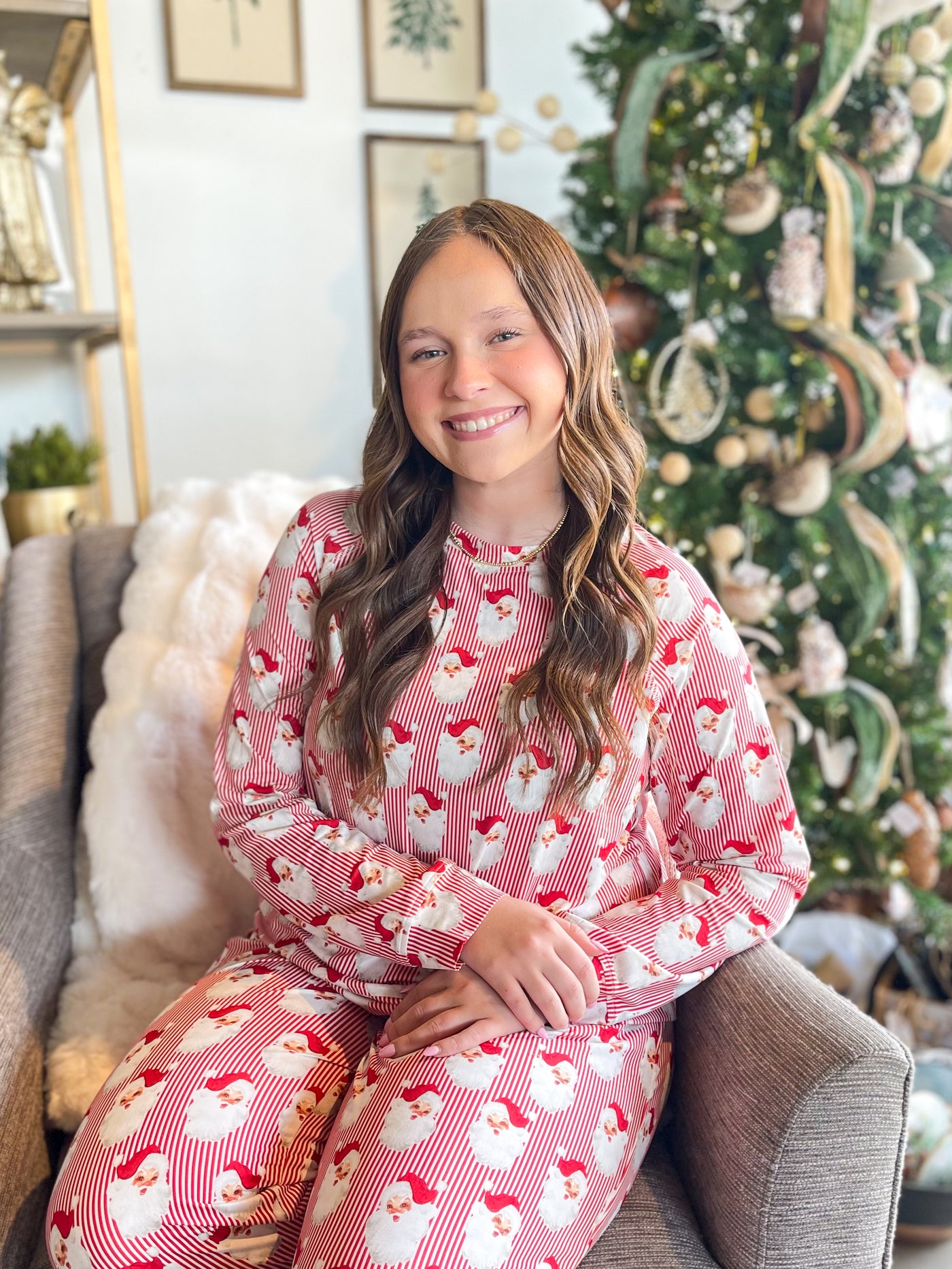 Annie Woman’s Santa Baby Red PJ Set
