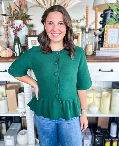 Entro Hunter Green Rita Sweater – Kenzie Parker