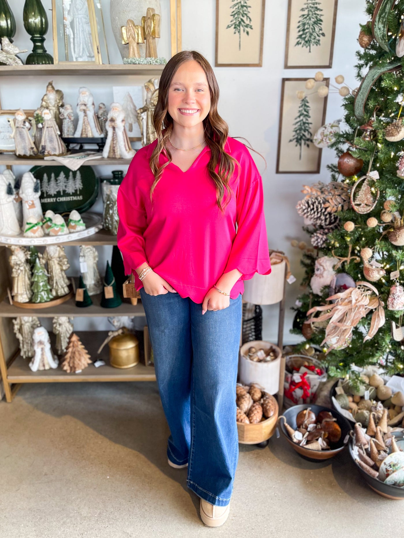 Jodifl Fuchsia Finley Top