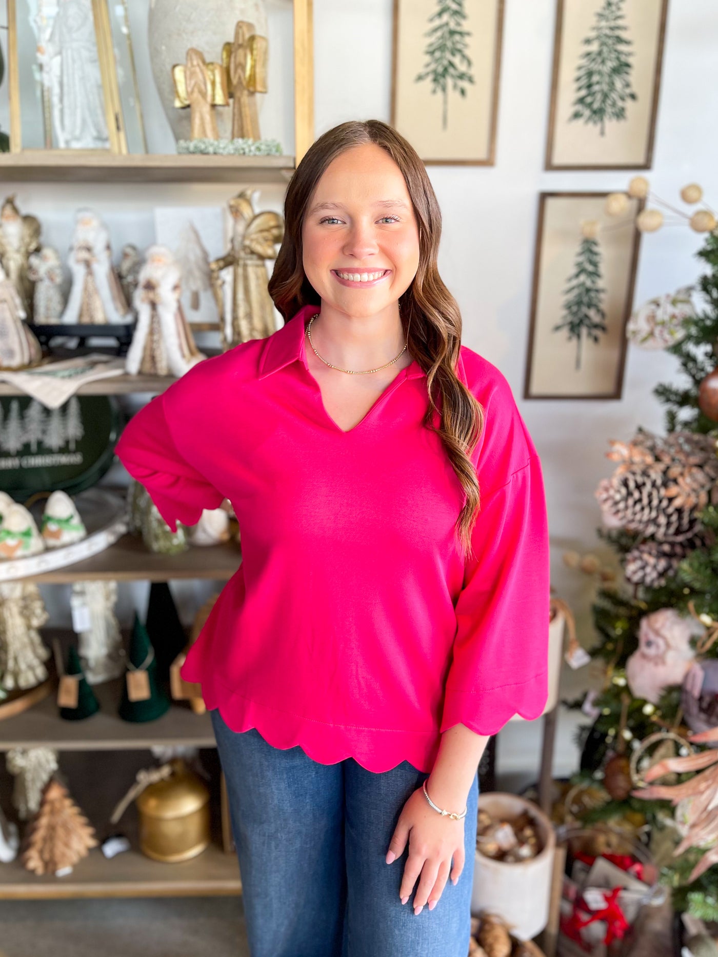 Jodifl Fuchsia Finley Top