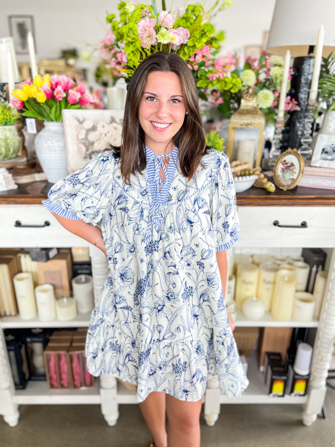 umgee blue dress Springtime Long Dress Blue by Umgee S / Blue