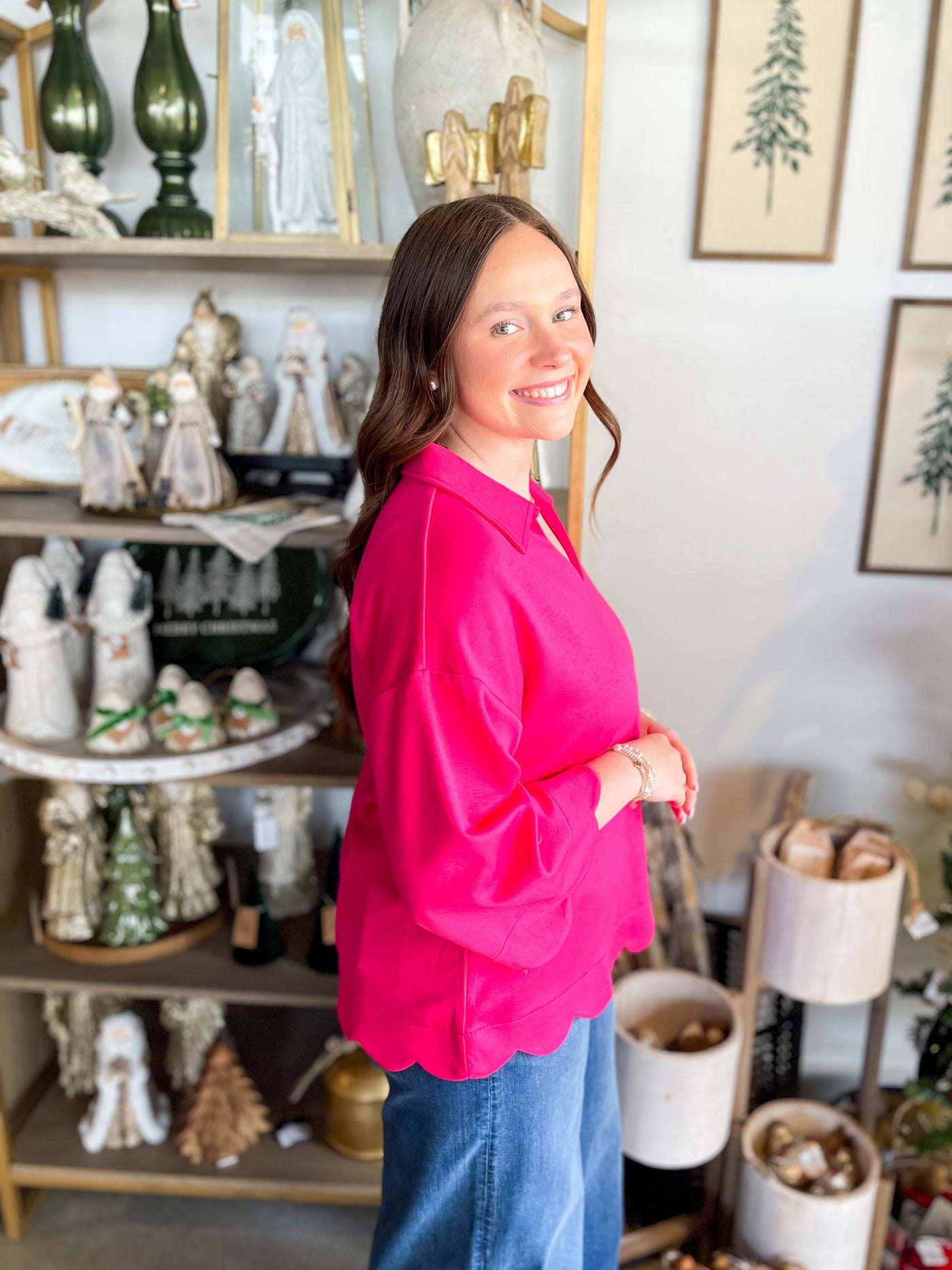 Jodifl Fuchsia Finley Top