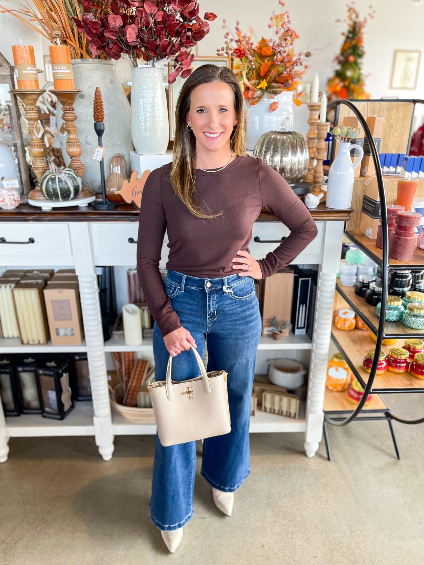 Coffee Bean Stacy Top