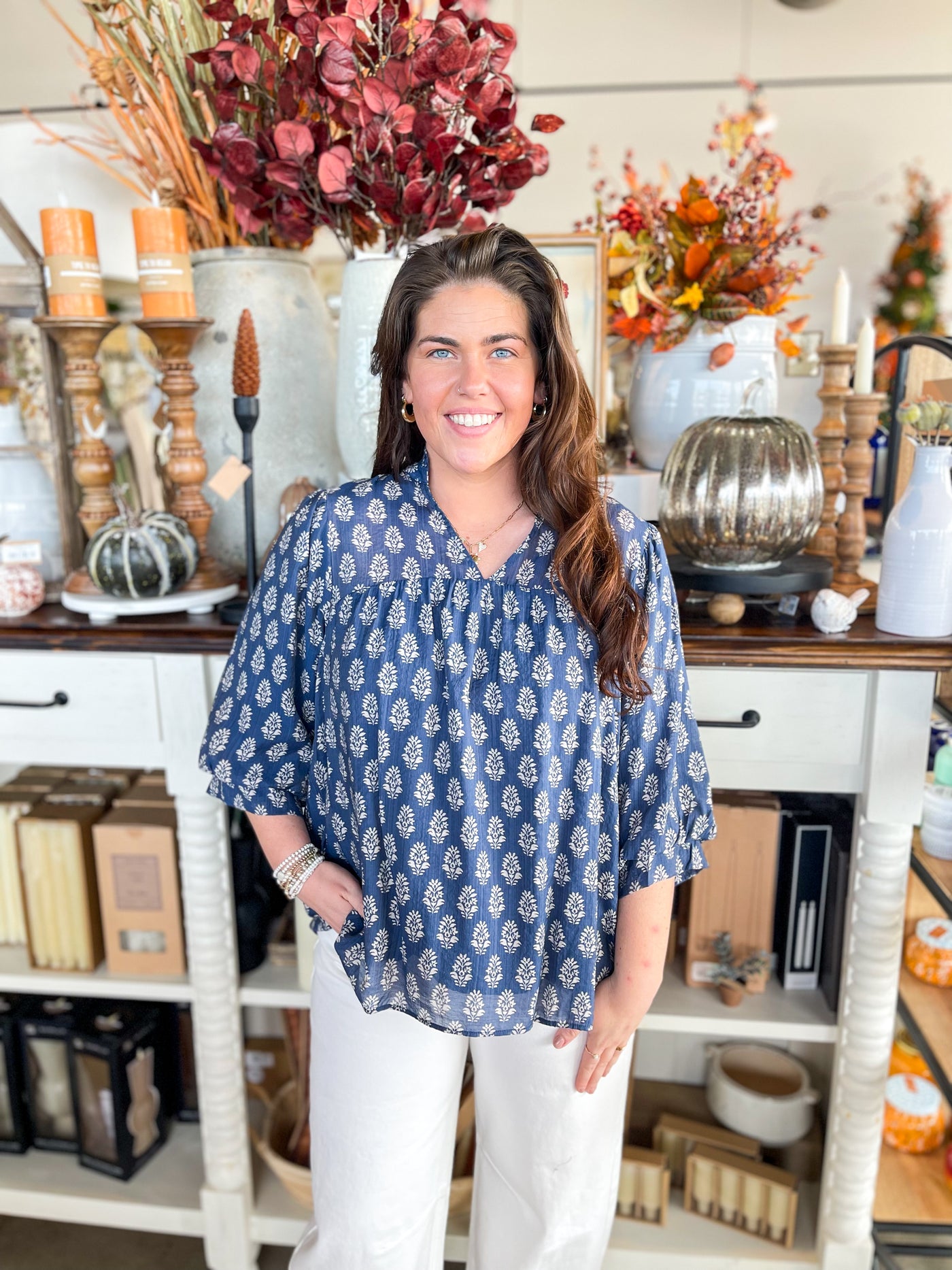 Umgee Blue Nikki Top