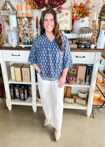 Umgee Blue Nikki Top