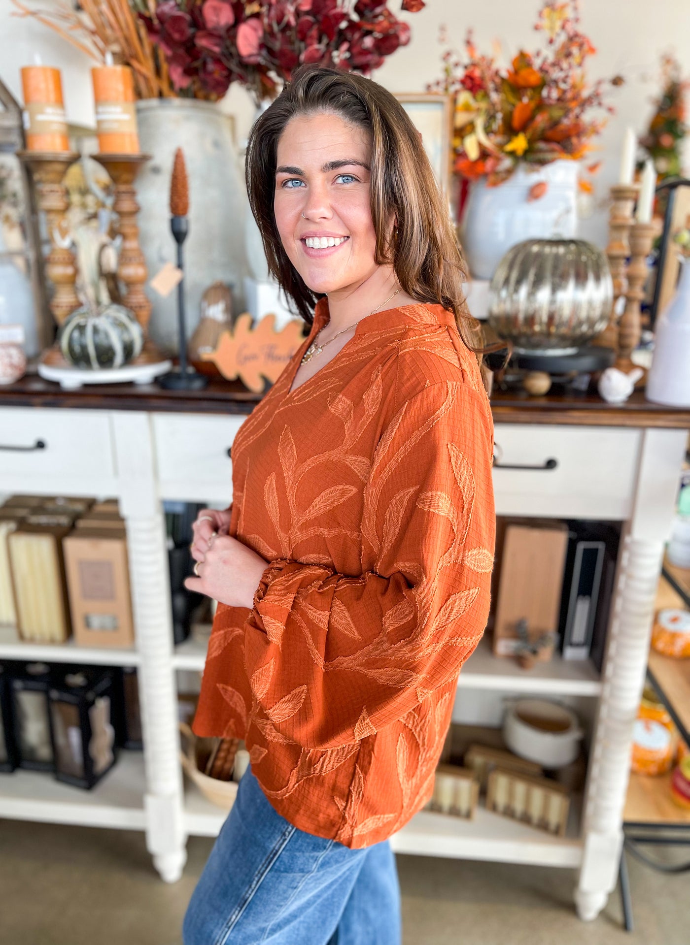 Umgee Rust Jessup Top
