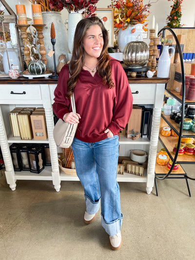 Jodifl Marsala Willow Top