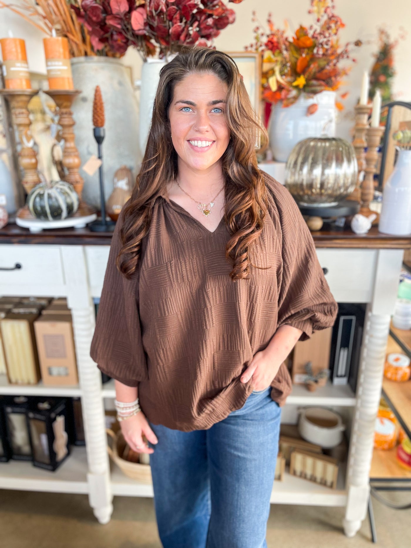 Umgee Brown Ali Top