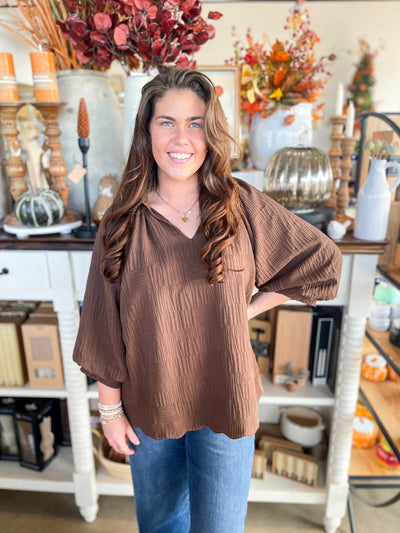 Umgee Brown Ali Top
