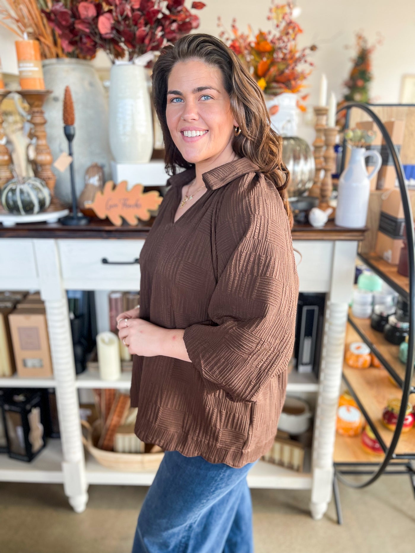 Umgee Brown Ali Top