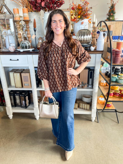 Umgee Brown Nikki Top