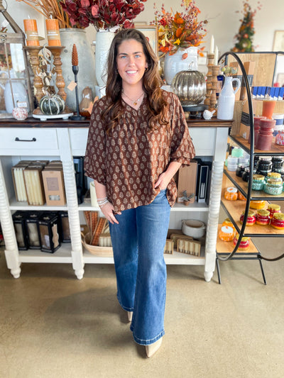 Umgee Brown Nikki Top