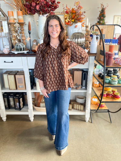 Umgee Brown Nikki Top