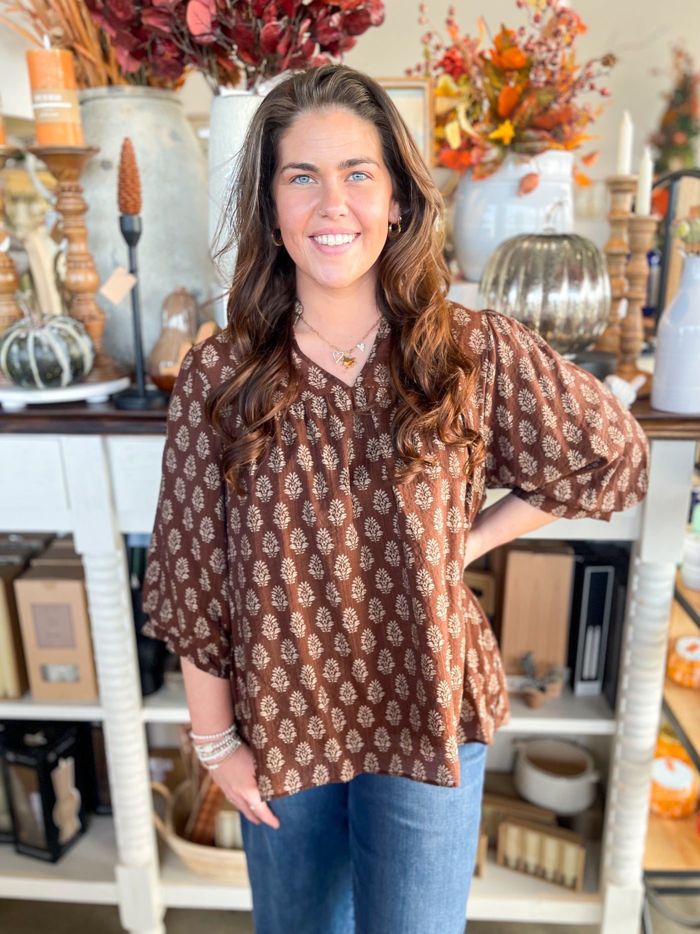 Umgee Brown Nikki Top