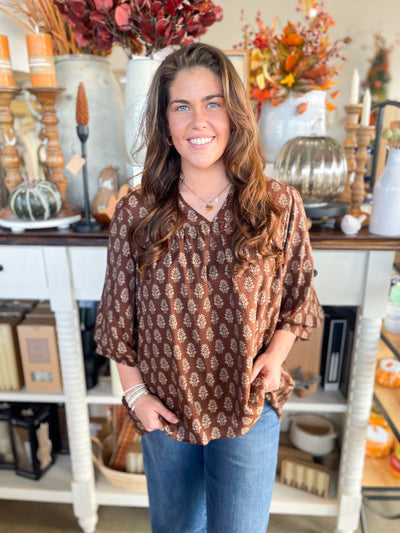 Umgee Brown Nikki Top