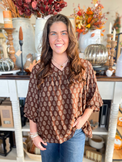 Umgee Brown Nikki Top