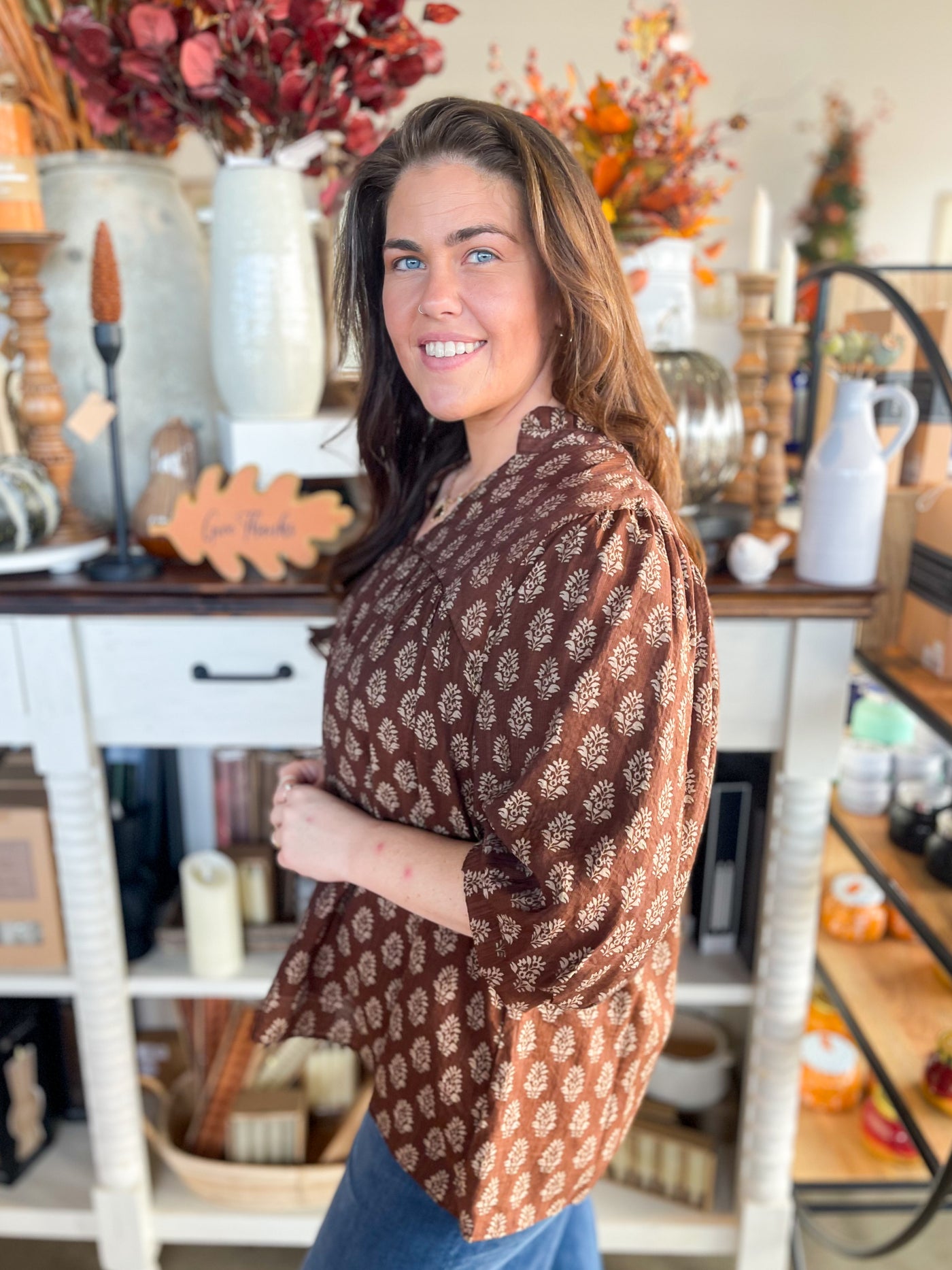 Umgee Brown Nikki Top