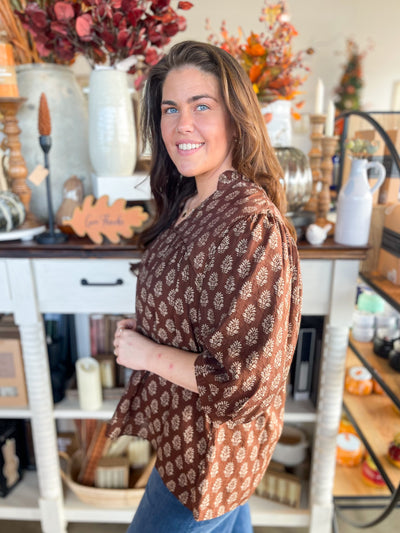 Umgee Brown Nikki Top