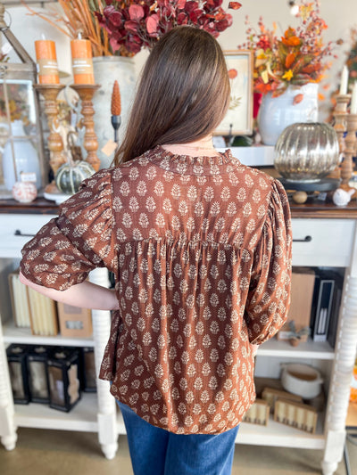 Umgee Brown Nikki Top
