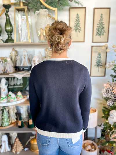 Black Button Up Jackie Cardigan