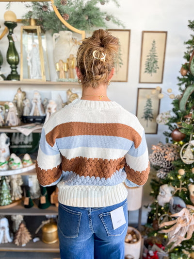 Pinch Blue Brown Moni Sweater