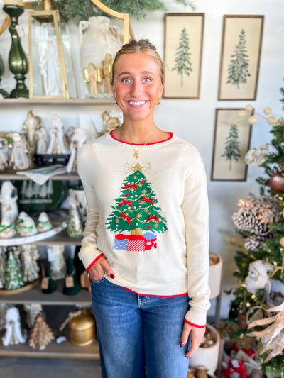 Jodifl Ivory Tree Sweater
