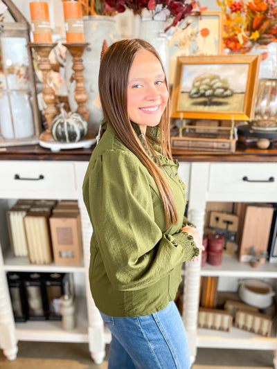 Entro Olive Ember Top