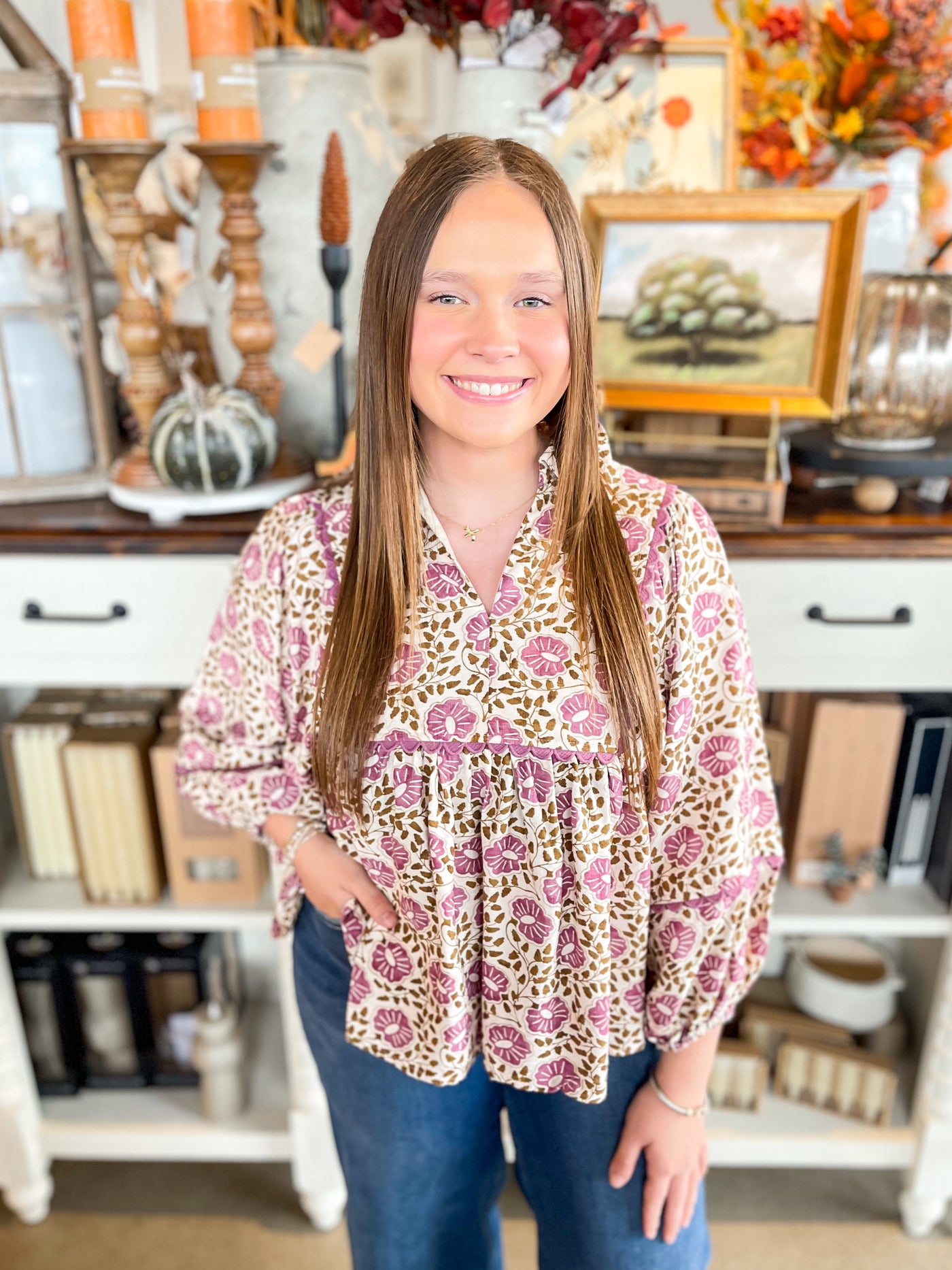 Entro Plum Sheree Top
