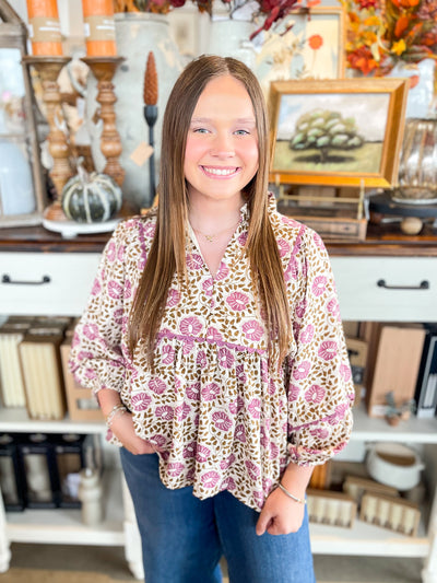 Entro Plum Sheree Top