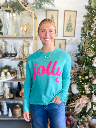 Blue Jolly Sweater