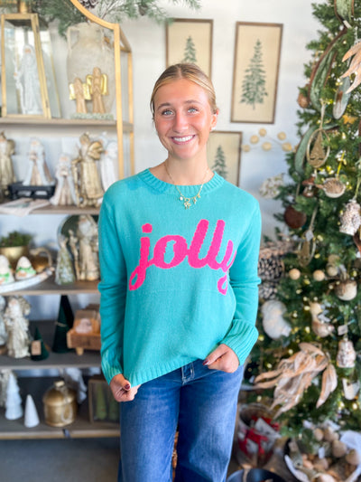 Blue Jolly Sweater