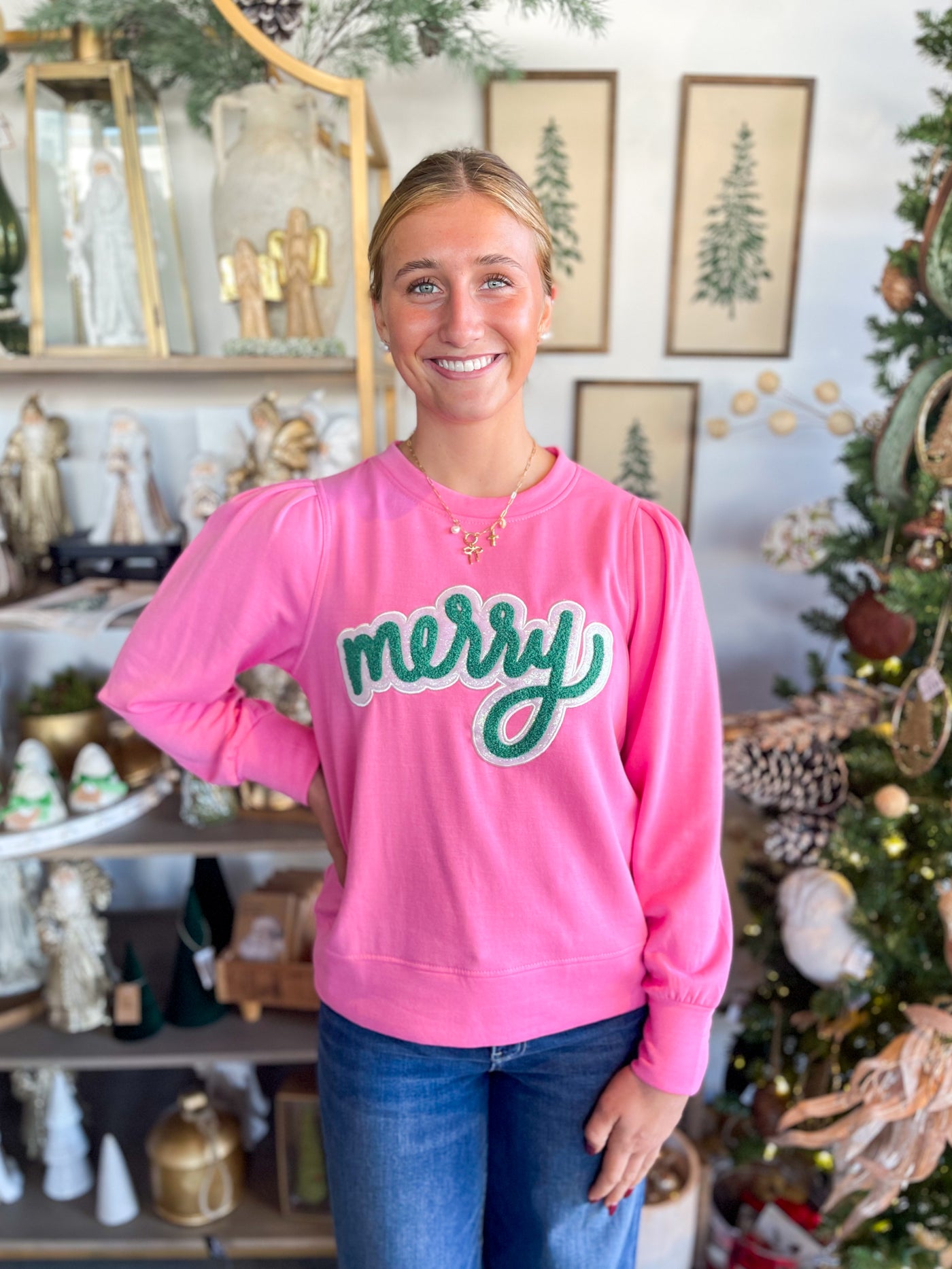Kelly Merry Pink Sweatshirt