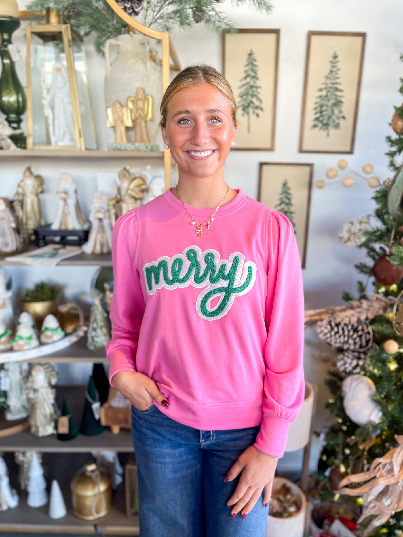 Kelly Merry Pink Sweatshirt
