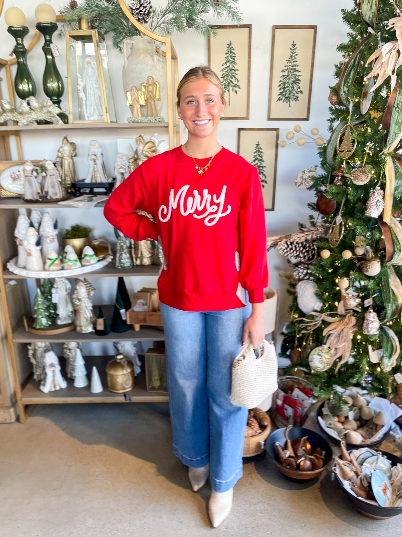Lakelyn Merry Bow Sweatshirt