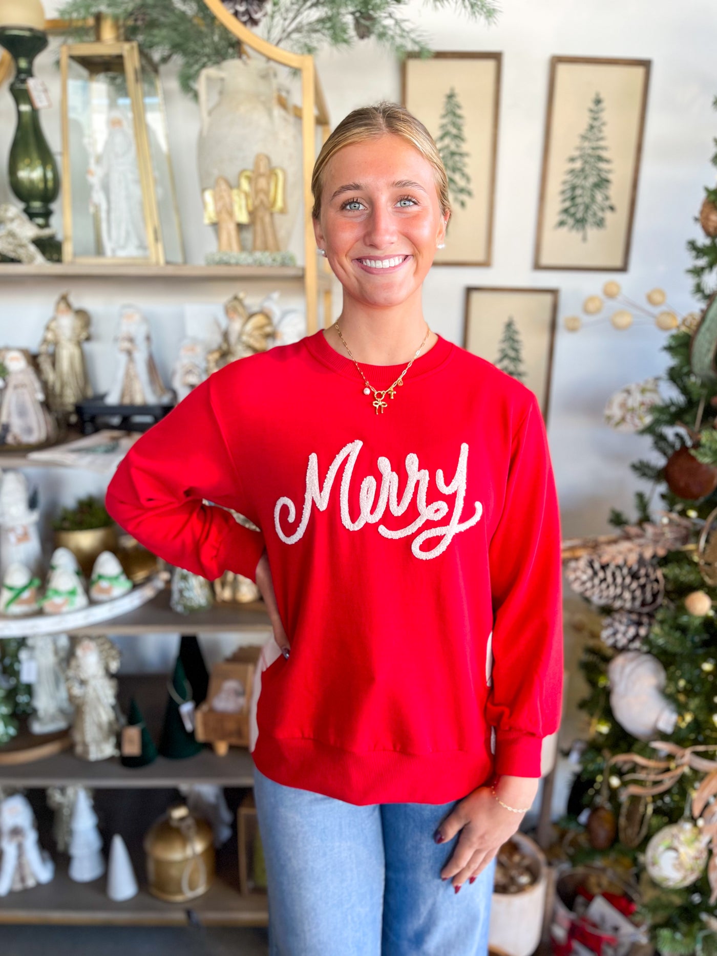 Lakelyn Merry Bow Sweatshirt