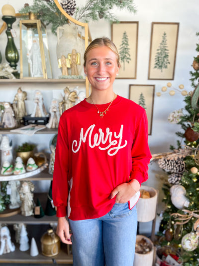Lakelyn Merry Bow Sweatshirt