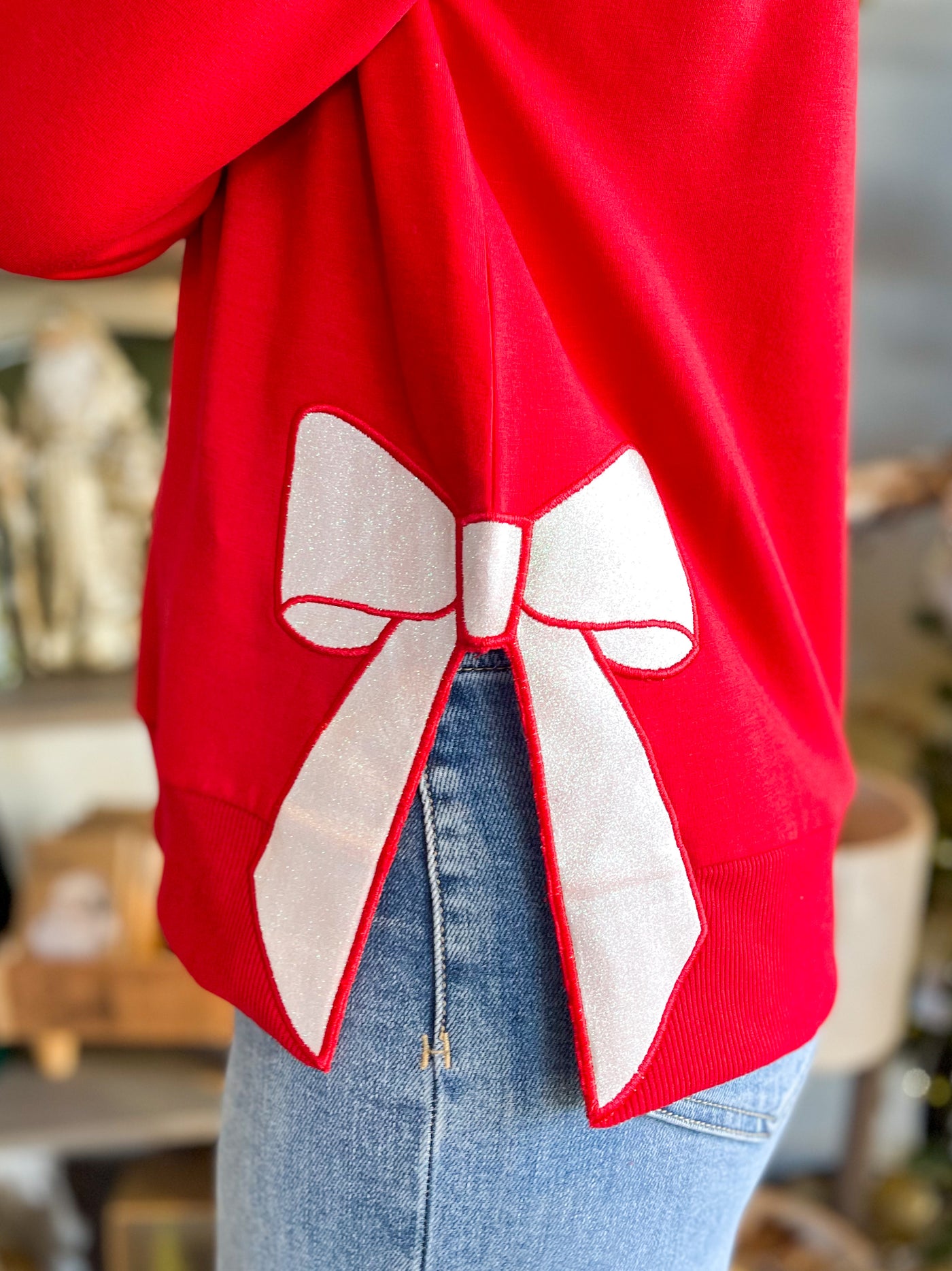 Lakelyn Merry Bow Sweatshirt