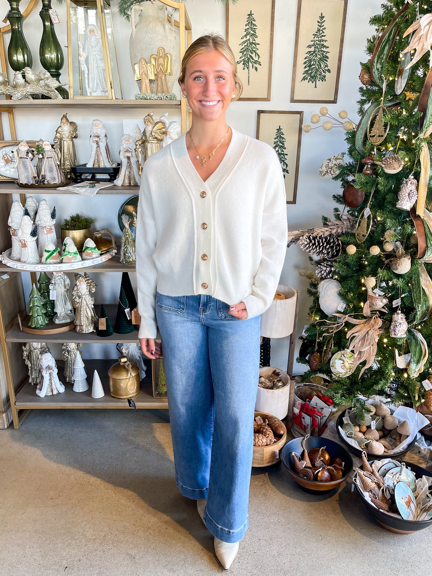 Umgee Cream Camden Cardigan