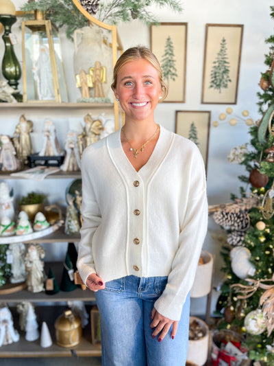 Umgee Cream Camden Cardigan