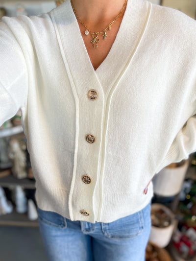 Umgee Cream Camden Cardigan