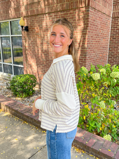 Grey Texture Silhouette Top