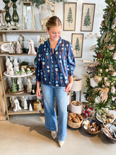 Umgee Navy Mix Phoenix Top