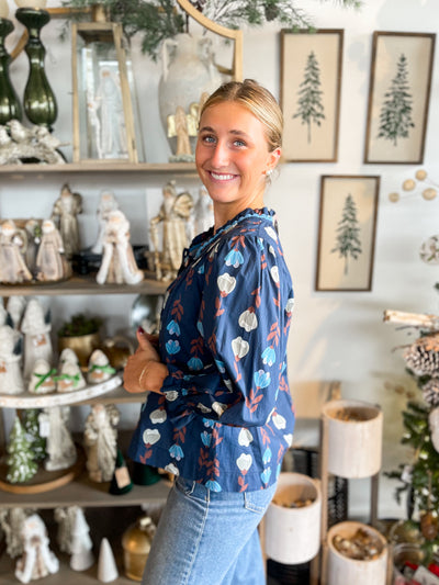 Umgee Navy Mix Phoenix Top